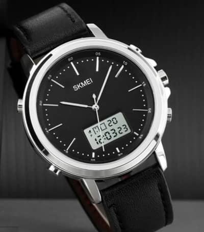 skmei 1652{Strap} Multifunctional Waterproof Silver