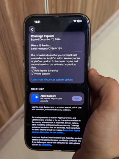Apple iPhone 15 Pro Max (non pta) 87% health