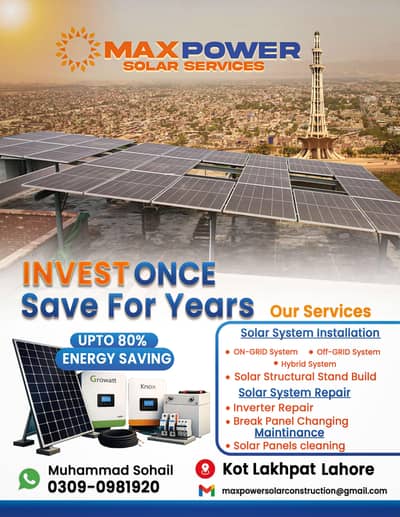 solar system installation service in Lahore ,Maintinance,and repair