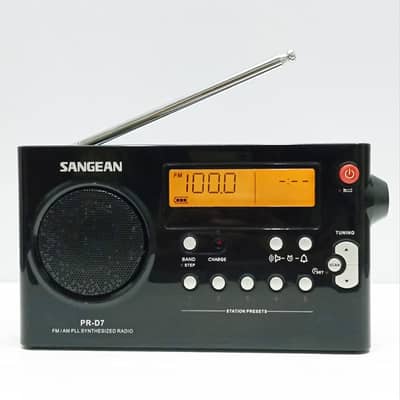 Sangean PR-D7 AM/FM Digital Radio with Adapter | Exceptional Reception