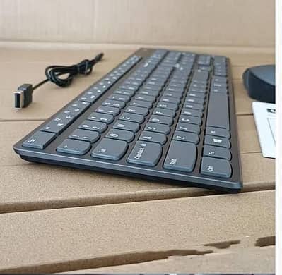 Lenovo ultraslim (12mm) wireless Rechargeable keyboard & mouse Combo