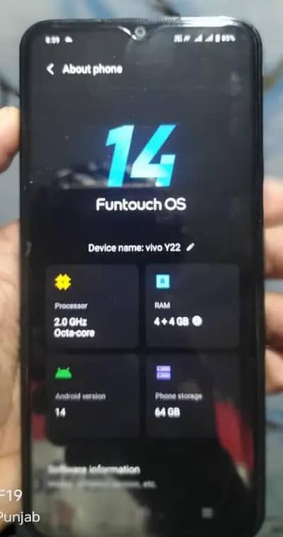 Vivo y22 black 4/64 exchange possible hay. . . I phone 12 ka Sath.