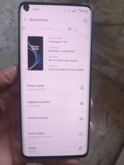 OnePlus 8 8/128 Tuch/Back Brake Work 100% Pta Approved