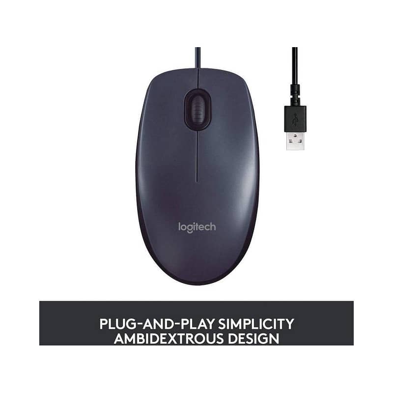 logitech Usb wired Mouse 4