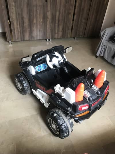 Powerful electric car for kids rechargeable