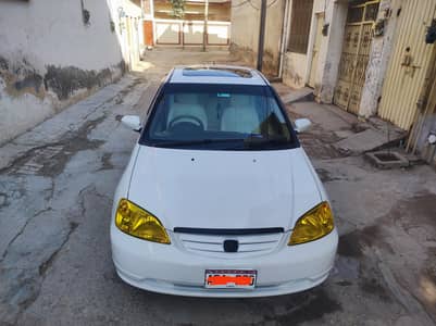 Honda Civic VTi Oriel 2003 Automatic – Full Option | Genuine White