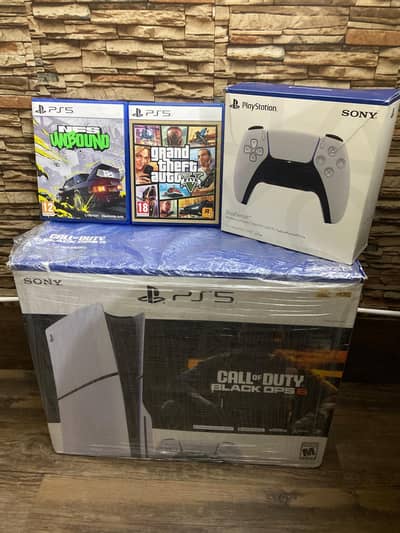Ps5 Slim disc edition complete accessories