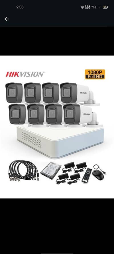 8 Cameras setup Hikv vision