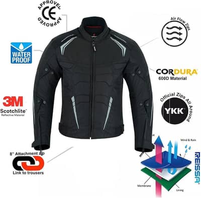 Biker safety jacket