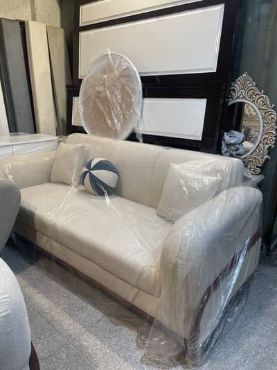 Sofa set in bukla fabrice