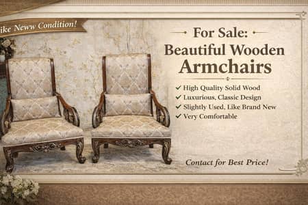 BEAUTIFUL WOODden Armchairs