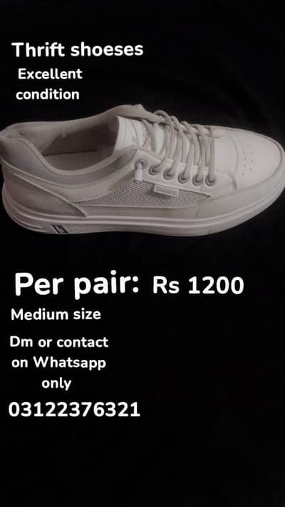 full new condition thrift shoes on very cheap rate