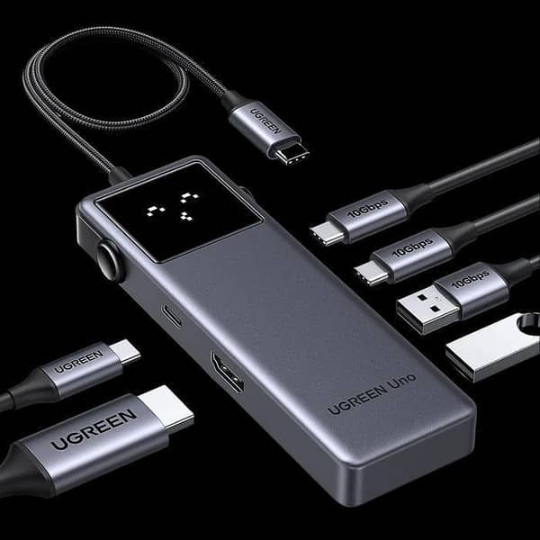 UGREEN Uno 6-in-1 USB-C Hub with 10Gbps USB-C & USB-A Data Ports 4K@60Hz HDMI