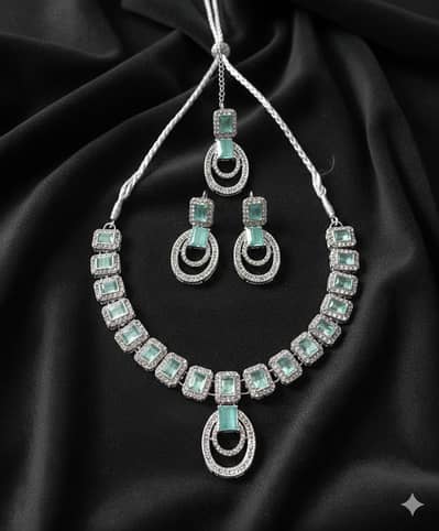 Elegant Kundan Pearl Jewelry Set  (ایلیگنٹ کندن پرل جیولری سیٹ)