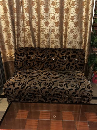 Brown Sofa Set 2/1/1 Soft n comfortable condition 7/10