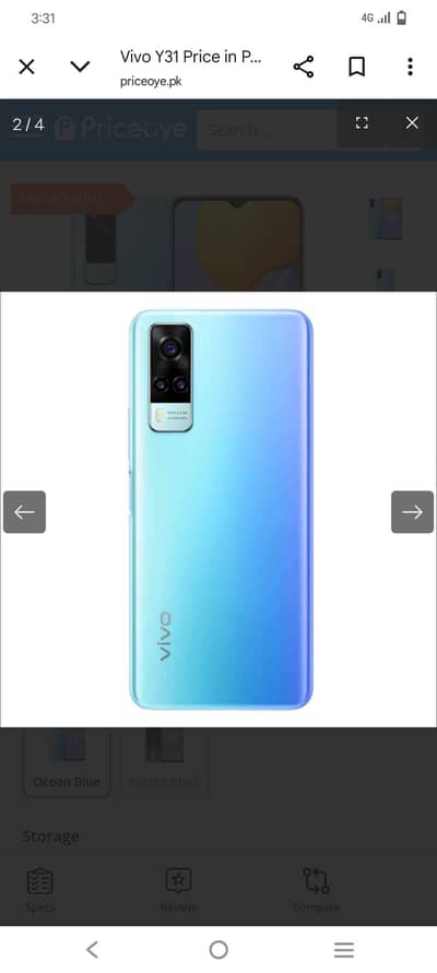 vivo y31 4/128