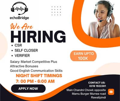 CSR Required for US Campaign – Immediate Hiring