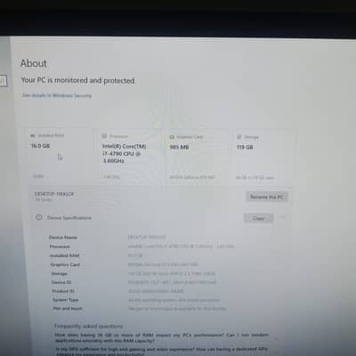 Gaming & Editing PC – Core i7 4790 + GTX 645 + 16 GB RAM