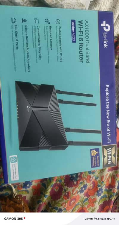 Tp-link AX1800 Dual-Band Wi-Fi 6 Router (slight use =  two months)