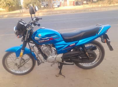 yamaha ybz 125 self start  5 gear beautiful color blue ybz yamaha