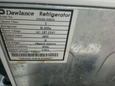 New mini room refrigerator Dawlance