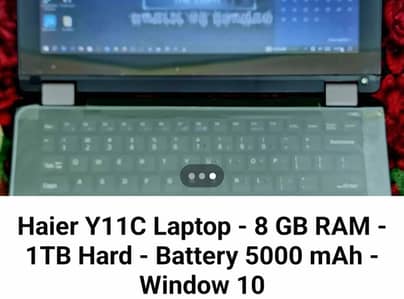 Haier Y11C Laptop 8GB Ram 5000Mah battery without hard