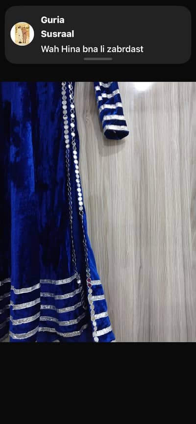 Valvet dress urgent sale