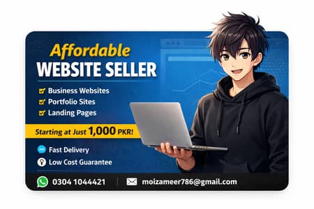 Affordable Website Developer | Business Website Starting 1,000 PKR