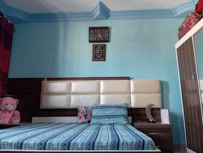 New Paint House 6th Floor with Roof For Rent at Liaquatabad No 2.