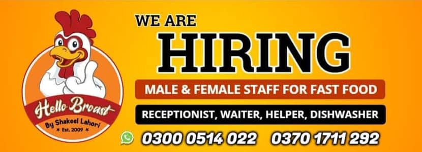 Females Staff Required
