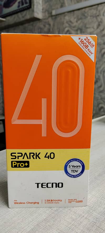 Spark 40 pro  Plus . 8 month warranty