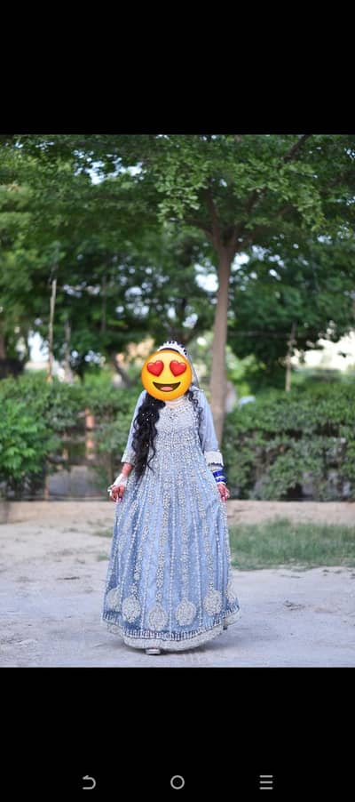 bridal dress with jewellery 4 hours use only