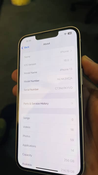 iPhone 13 – 256GB Non PTA Bypass 90% Battery – 60,000 PKR