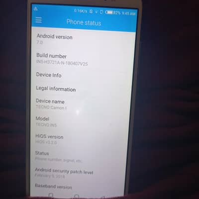 TECHNO CAMON I USED IN GOOD CONDITION