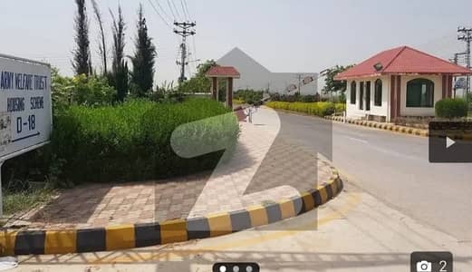 1 Kanal Residential Plot Available For Sale in Army Welfare Trust AWT D-18 Block B Islamabad.