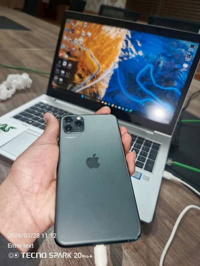 IPhone 11 Pro Max PTA Approved With Box Total Geniune