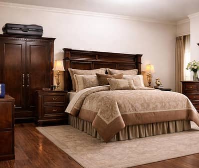 king size chunioti wooden bed