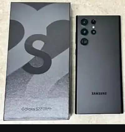 SAMSUNG S22 Ultra 12/256 dual physical sim with box non pta