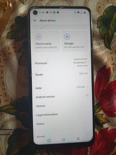 4/64 one plus Nord n200