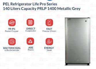 PEL Refrigerator Life Pro Series - 6 Cubic feet Capacity -PRLP 1400