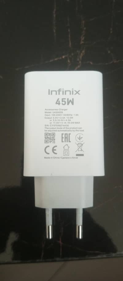Charger 45w original 110% Infinix