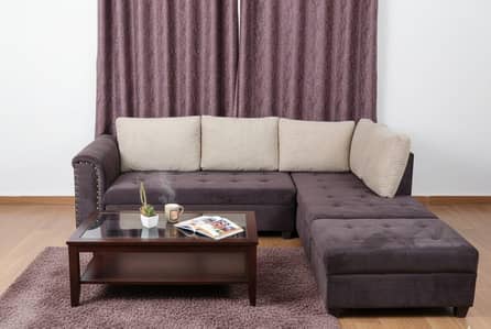 L shape sofa twin colour