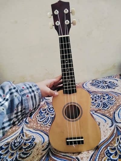 Brown ukulele