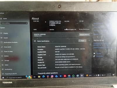 tosuba i7 6th generation laptop