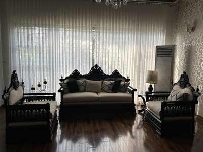 Pure sheesham chinioti wooden sofas