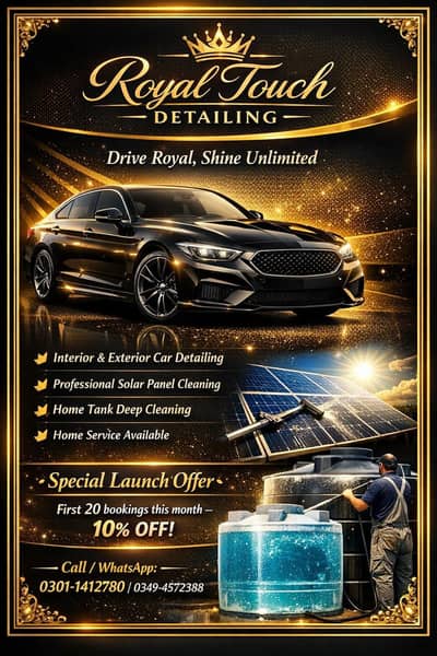 car detailing  solar panel cleaning okara survives