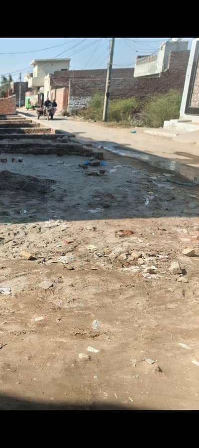 2 Marla Corner Commercial Plot for Shops – Road Facing