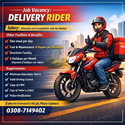 Delivery Riders Jobs | Rider Jobs | Rider Jobs In Lahore
