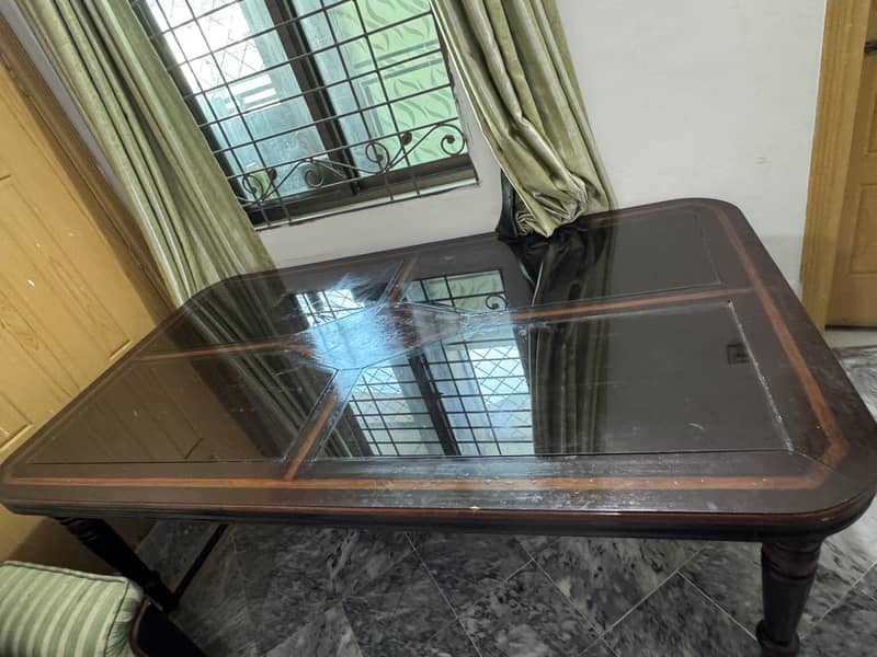 Dining Table with 6 dining chairs 13