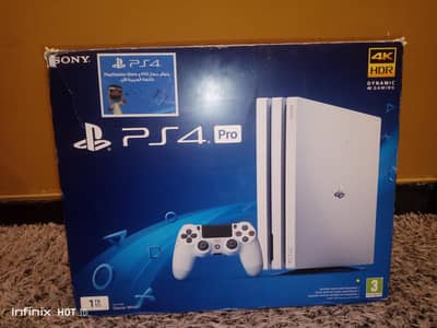 PS 4PRO 10 by 10 wight colour 2 controlal